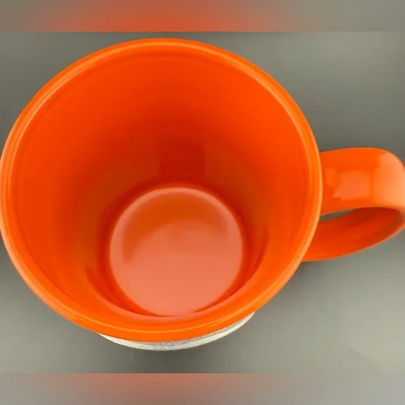MLB NY Mets 12oz ceramic mug. Orange and Blue w/ a metal etched logo. - Picture 6 of 7